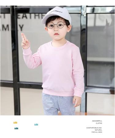 Taigood Kids Cotton Sweatshirt Long Sleeve T-Shirt Pullover - Ages 1-7, 2-3 Years, Pink - Buy Online on SooperMarket.com