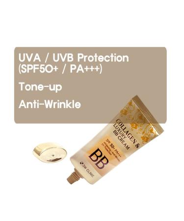 3W CLINIC Collagen & Luxury Gold BB Cream 1.69Oz SPF50+/PA+++ - Wrinkle Care Formula - Buy Online on SooperMarket.com