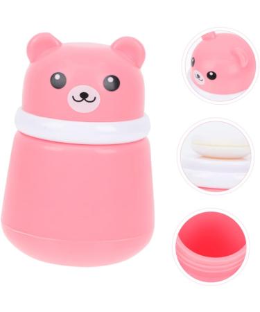 FRCOLOR 2pcs Baby Powder Box Set with Puff | Newborn Face Wash Dispenser | Talcum Powder Storage Box | Creative Pink Design - Buy Online on SooperMarket.com