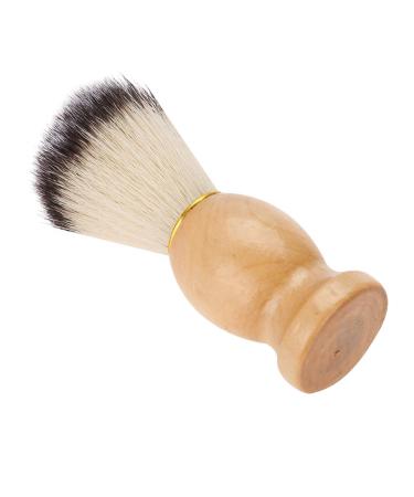 Shavinportable Men's Soft Synthetic Hair Beard Shaving Brush with Wood Handle - Portable Barber Tool | Best Quality Shaving Accessories - Buy Online on SooperMarket.com