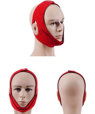 Healifty Anti Snoring Chin Strap - Adjustable Snore Reduction Device for Better Sleep and Stress Reduction (Red) - Buy Online on SooperMarket.com