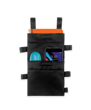 BUKISA Crutch Pouch Bag Crutch Accessories Bag for Water Bottle - Water-Resistant Pocket Organizer with Drink Holder Pouch for Crutches Phones Keys Pens Water Bottles