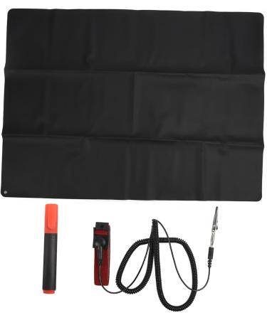 Earth Foot Mat - Foot Therapy for Inflammation Relief & Improved Sleep | Grounding Mat with Negative-Ion Bracelet (138 x 100 cm) - PU Leather for Work & Relaxation - Buy Online on SooperMarket.com