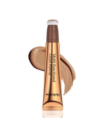 Liquid Contour Beauty Wand  Highlighter and Bronzer Stick with Cushion Applicator  Long Lasting Smoothly Moisturizng Lightweight Silky Cream Contour Stick  Easy to Apply & Blend  Waterproof (01)