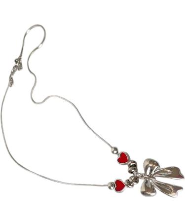 Oralgo Heart-Butterfly Necklace | Handmade Adjustable Choker & Collarbone Chain | Perfect Gifts for Women - Buy Online on SooperMarket.com