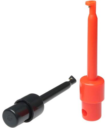 ZRM&E 10pcs Long Tip Plastic Fly Hook Hackle Pliers Set for Fly Fishing - Red and Black Feather Clips for Nymph Flies - Buy Online on SooperMarket.com