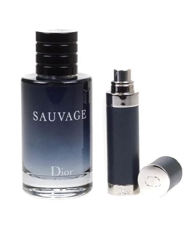 Dior Dior sauvage 2 pcs set: 3.4 edt sp + 10ml edt s 3.4 Fl Oz