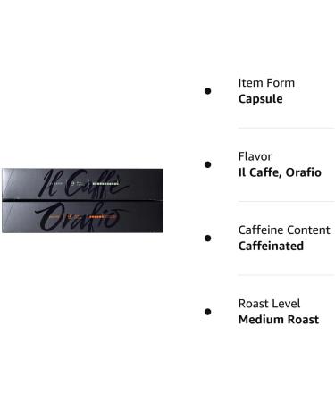 Nespresso Vertuo Line Espresso Assortment of Coffee: Il Caffe Orafio 20 Capsules Pods - Buy Online on SooperMarket.com