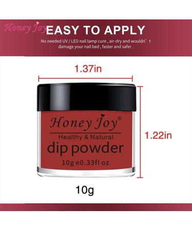 Christmas Dip Powder Set - Red Green Golden Glitter - No Lamp Cure - Fine Dipping Powder - Even & Smooth Finish - 6pcs-10g/box - Buy Online on SooperMarket.com