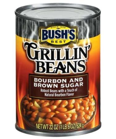 Bush's Best Baked Beans, Grillin' Bourbon and Brown Sugar, 22 Oz (Pack of 6) 1.38 Pound (Pack of 6)