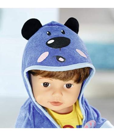 Buy Zapf Creation Baby Born Bath Deluxe Bathrobe Set - Blue Doll Clothing 43 cm | International Shipping Available - Buy Online on SooperMarket.com