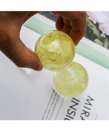 Beautiful Crystal 1pc 40mm-45mm Natural Crystal Clear Citrine Stones Sphere for Feng Shui HOMEZHOU - Buy Online on SooperMarket.com