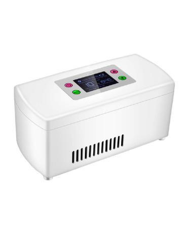 Insulin Cooler Smart New Portable Refrigerated Box Large LCD Display Drug Reefer Rechargeable UV Small Refrigerator White
