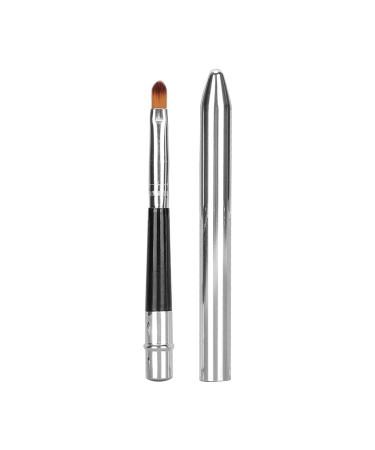 2pcs Ergonomic Lip Brush Set Retractable & Easy Clean Aluminium Lipstick Brushes for Perfect Application - Buy Online on SooperMarket.com