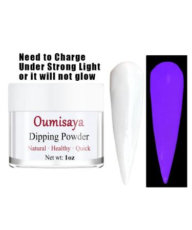 Glow in the Dark White Nail Dip Powder 1OZ GL085 - OUMISAYA Fluorescent Dipping Powder - Buy Online on SooperMarket.com