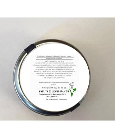 The Ilex Wood - Vegan Herbal Soothing Salve 'Boo Boo Balm' - For skin irritation scrapes bites and stings. Palm oil free cruelty free plastic free handcrafted in the UK - 100ml - Buy Online on SooperMarket.com