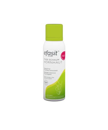 Efasit foot foam cornea 125 ml-moisturizing care with urea and almond oil for horny foot skin suitable for diabetics foam cream without microplastics and dyes