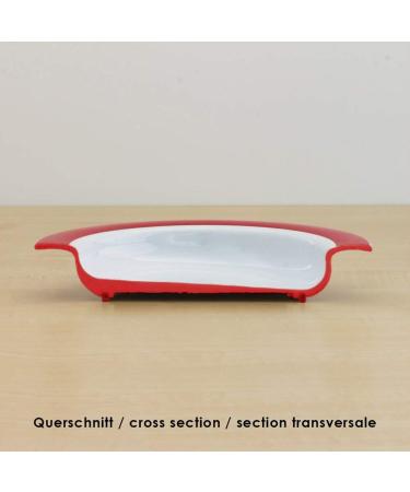 Ornamine Tilt-Trick Plate 20 cm Green | Anti-Slip Melamine Eating Aid | Special Design for Independent Food Use - Buy Online on SooperMarket.com