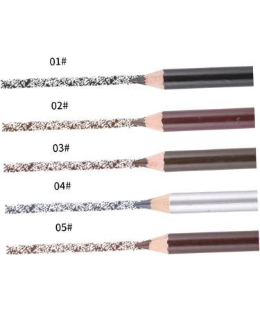 MUSISALY 2pcs Long Lasting Eyebrow Pencils Eye Brow Pencils for Women Leopard Eyebrow Brush for Women Wooden 1 count (Pack of 1) Brown - Buy Online on SooperMarket.com