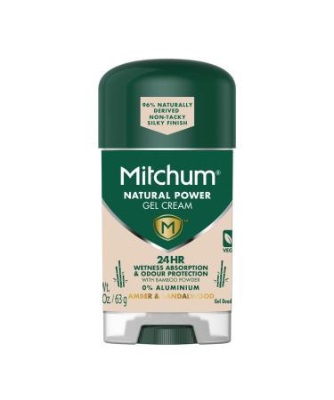 Mitchum Natural Power Gel Cream Amber And Sandalwood Men's Amber & Sandalwood