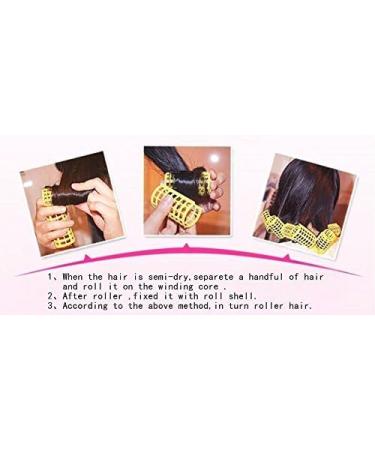 Kamay's Jumbo Hair Rollers Comb Curlers Clips Styling Rollers Hair Curls Wave Style Hairdressing Curlers Tools (Plastic Styling 36mm 1 1/2" 6PCS) Plastic Styling 36mm 6PCS - Buy Online on SooperMarket.com