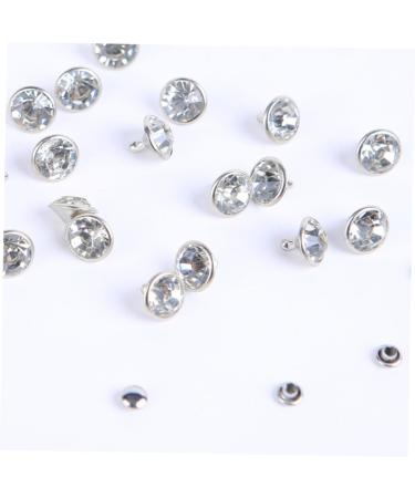 EXCEART 400 Sets Diamond Stud Rivets DIY Crafts Clothes DIY Rivets DIY Luggage Rivets Crystal Leather Goods 0.6X0.6X1CMx2pcs As Shownx2pcs - Buy Online on SooperMarket.com