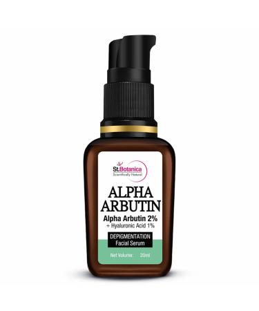 StBotanica Alpha Arbutin 2% + Hyaluronic Acid 1% Depigmentation Face Serum 20ml