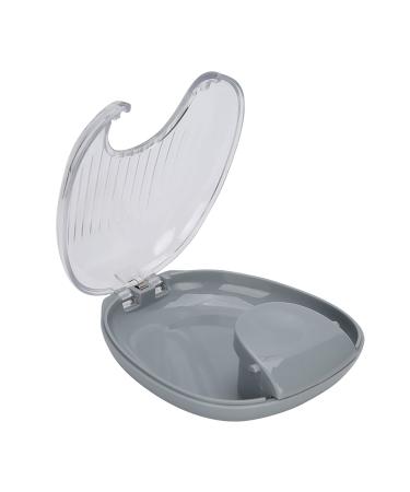 Waterproof prosthesis box portable storage container for mouthpieces prosthesis box container for orthodontic teeth 4 colors available (gray gray soil)