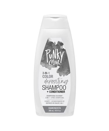 Punky Diamondista 3-in-1 Color Depositing Shampoo & Conditioner with Shea Butter and Pro Vitamin B that helps Nourish and Strengthen Hair 8.5 oz