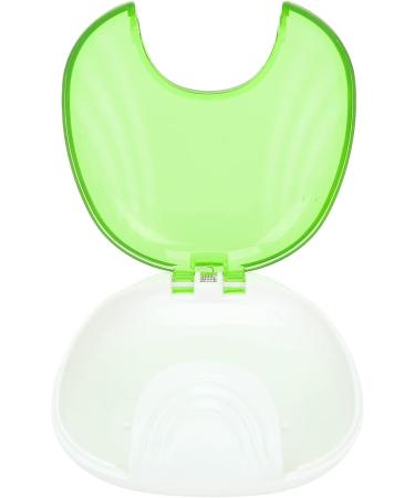 Durable Orthodontic Holder Case - Portable Denture Container with Pressure Lock Design (Light Green) | International Shipping Available - Buy Online on SooperMarket.com