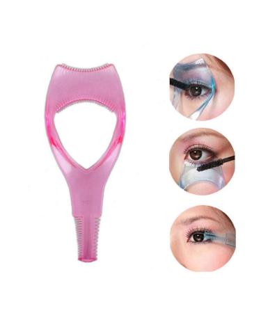 3 in 1 Eyelash Tool - Transparent Pink Mascara Shield & Eyelid Card for Flawless Makeup Application | International Shipping Available - Buy Online on SooperMarket.com