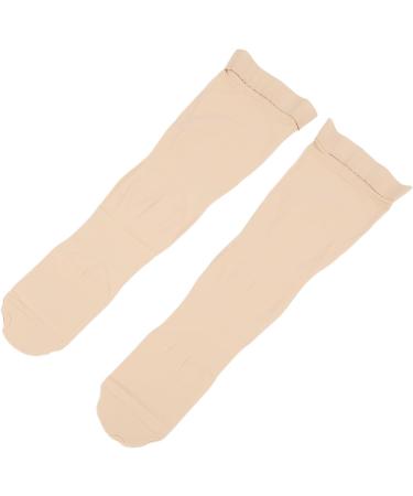 Thigh-High Compression Stockings for Varicose Veins - Beige 23-32 mmHg Closed Toe Sports Socks | International Shipping Available - Buy Online on SooperMarket.com
