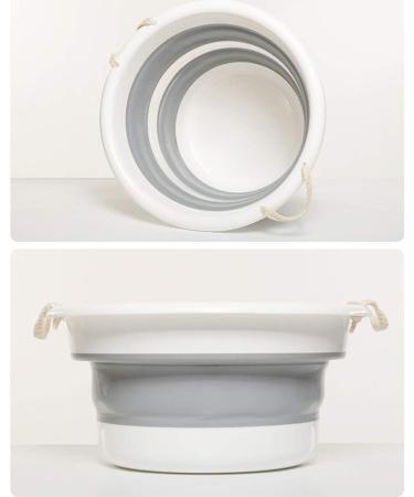 Foldable Large Bucket 30L Thickened Large Capacity Laundry Bucket Portable Household Foot Bath Plastic Bath Portable Portable (Color : Blue) ANXYL Present Hopeful Grey - Buy Online on SooperMarket.com