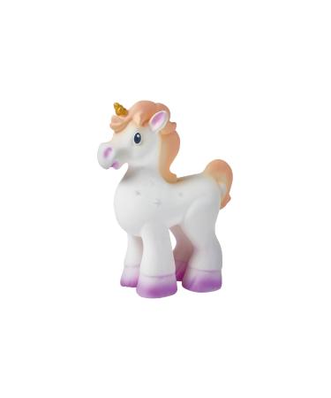 Nuby Unicorn Rubber Teether 0 Months Plus Teething Toy for Babies White