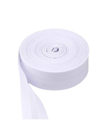 Mangocore Cotton Bias bindnig Tape Size: 25mm  Width:1 2.5cm 30yds  DIY Garment Accessories wholesales (White)