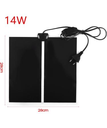 2 PCS Reptile Heating Mat Warmer Mat Pad with Temperature Control Fit Adjustabl Reptile Heat Mat 5W/7W/14W/20W Warmer Mat Pad for Reptiles Turtle Tortoise Snakes Snails Lizard Gecko Spider (14W) - Buy Online on SooperMarket.com