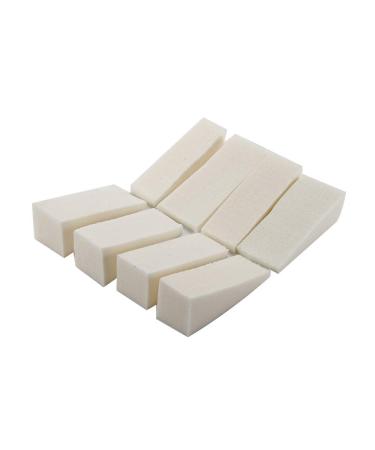 40pcs White Triangle Makeup Wedges - Premium Cosmetic Sponges for Flawless Foundation Application | Beauty Tools for Professional Makeup - Buy Online on SooperMarket.com