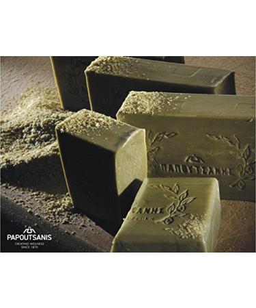 Olive Oil Soap Papoutsanis 12pcs x 125g - Pure & Natural Cleansing Bar Bundle - Buy Online on SooperMarket.com