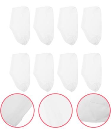 Minkissy Moisturizing Socks - 4 Pairs of Cotton Spandex Foot Bath & Heel Care for Dry Feet - Overnight Elastic Stockings for Women - Buy Online on SooperMarket.com
