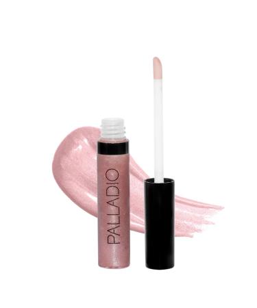 Palladio Lip Gloss, Pink Candy, Non-Sticky Lip Gloss, Contains Vitamin E and Aloe, Offers Intense Color and Moisturization, Minimizes Lip Wrinkles, Softens Lips with Beautiful Shiny Finish