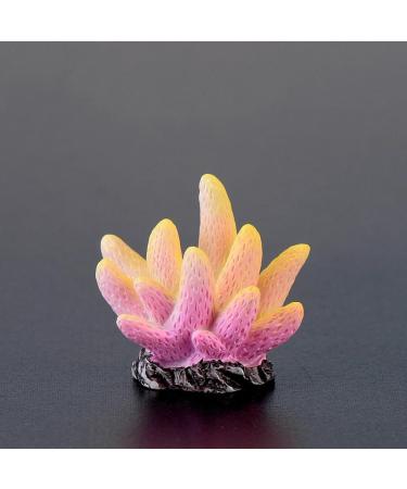 Movoja 2 PIECES - Aquarium Decoration Corals - for fresh and salt water - Decoration Coral Aquaristics - 7 Colorful Coral 7 Colorful