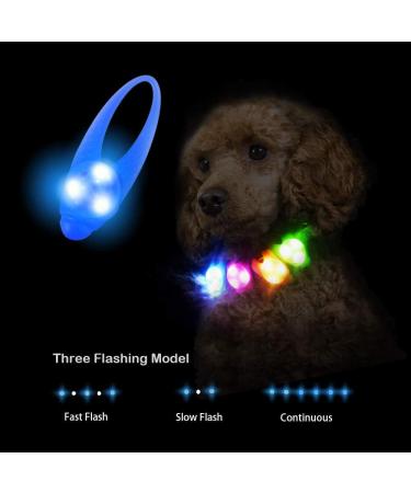 Laroo Safety LED Light Band for Dogs & Cats | Waterproof Easy-Attach Flashing Light for Collars & Dishes - Bright Outdoor Sports Gear - Buy Online on SooperMarket.com