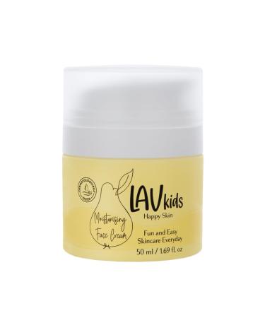 Lav Kids Face Moisturiser with Jojoba Oil Sweet Almond Oil and Shea Butter 50ml Gentle Kids and Baby Moisturiser Cream Dermatologically Tested Face Cream for All Skin Types