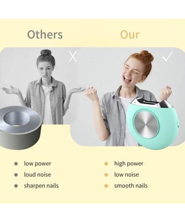 Electric Nail Clippers Smart Nail Clipper Professional Electric Nail Trimmer Automatic Nail File Safe Nails Cutter for The Adult Babies Finger Scissors Toe Pedicure Pink - Buy Online on SooperMarket.com