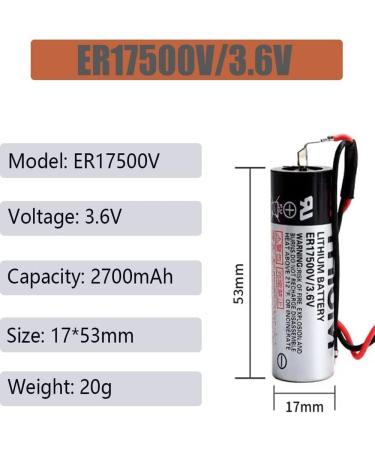Buy 20 Pack 3.6V ER17500V Battery | PLC CNC Backup Battery 2700mAh International Shipping Available - Buy Online on SooperMarket.com