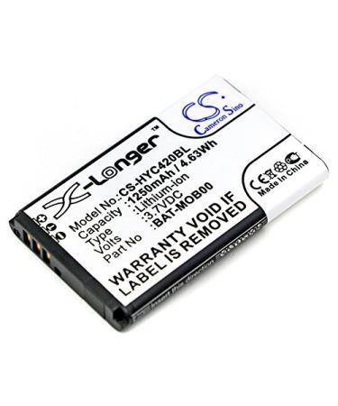 1250mAh Battery Replacement for Captuvo 75e Captuvo 70e Captuvo SL22 Captuvo SL42 Captuvo SL42 Sled 75e Captuvo SL22 Sled 3159122 26111710 55-003233-01 BAT-MOB00 PS1615000794 (3.7V)