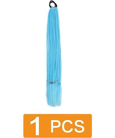 prinfantasy Girl Colored Wig Ponytail Hair Accessories Headband Rubber Band Beauty Hair Headband Sky Blue BZ149 GBBZ149 24 inch - Buy Online on SooperMarket.com