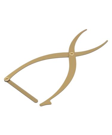 Microblading Eyebrow Ruler Eyebrow Stencil Ruler 3 Point Positioning for Salon (Gold)