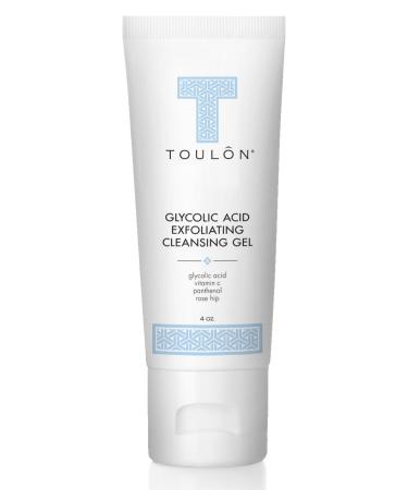 Toulon Glycolic Acid Facial Cleanser with Vitamin C & Rose Hip - Exfoliating Face Wash for Dry & Sensitive Skin - Women & Men - Buy Online on SooperMarket.com