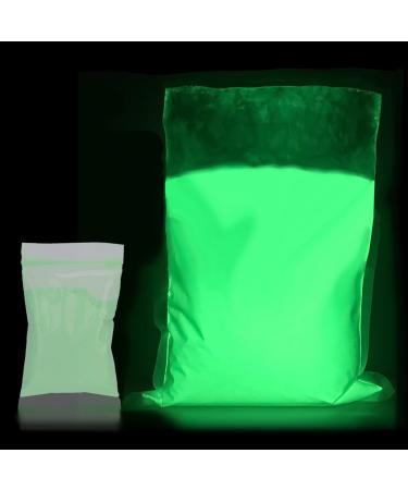 Glow In The Dark Pigment Powder  Luminous Paint Phosphorescent Powder Epoxy Resin Fluorescent For Nail Art Clothing Decoration Memory Lights Make Up DIY(green)